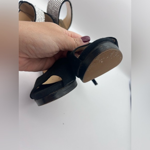 Giuseppe Zanotti Crystal-Cuff High Heel Stiletto Sandals in Black Suede Sz 36.5 - Picture 14 of 16
